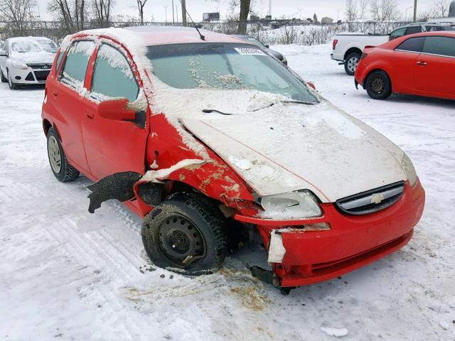 KL1TG65607B700888 - 2007 CHEVROLET AVEO LT RED photo 1