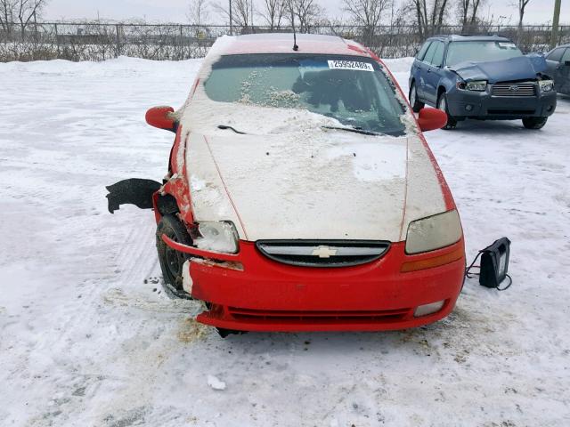 KL1TG65607B700888 - 2007 CHEVROLET AVEO LT RED photo 9