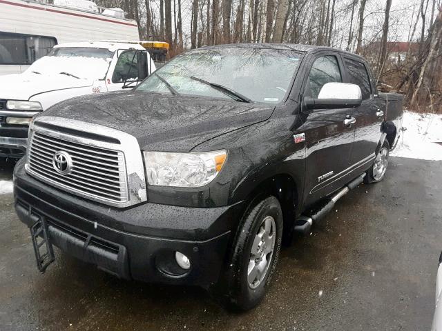 5TFHY5F10AX120298 - 2010 TOYOTA TUNDRA CRE BLACK photo 2