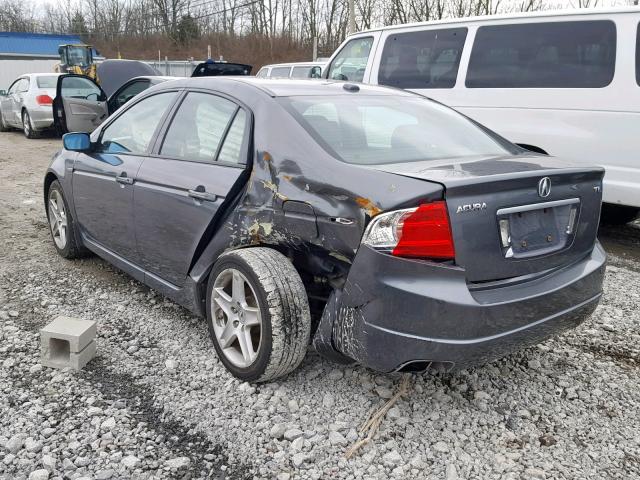 19UUA66286A005249 - 2006 ACURA 3.2TL GRAY photo 3