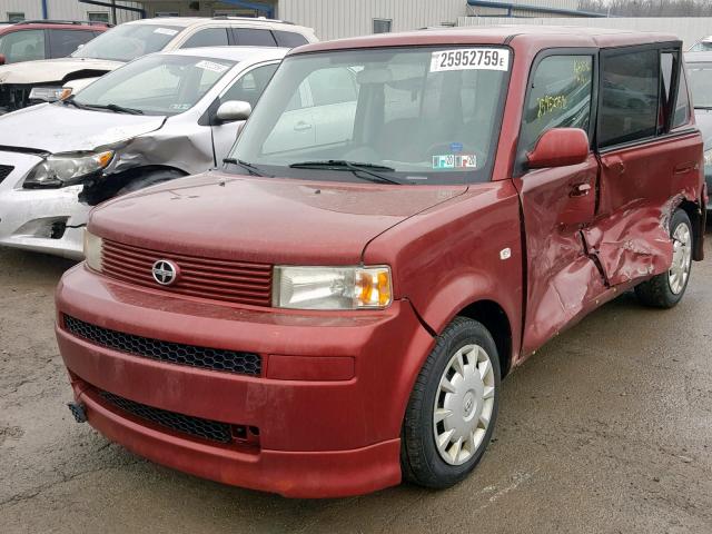 JTLKT324164064376 - 2006 TOYOTA SCION XB წითელი ფოტო 2