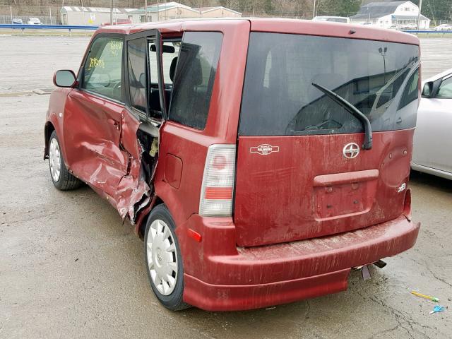 JTLKT324164064376 - 2006 TOYOTA SCION XB წითელი ფოტო 3