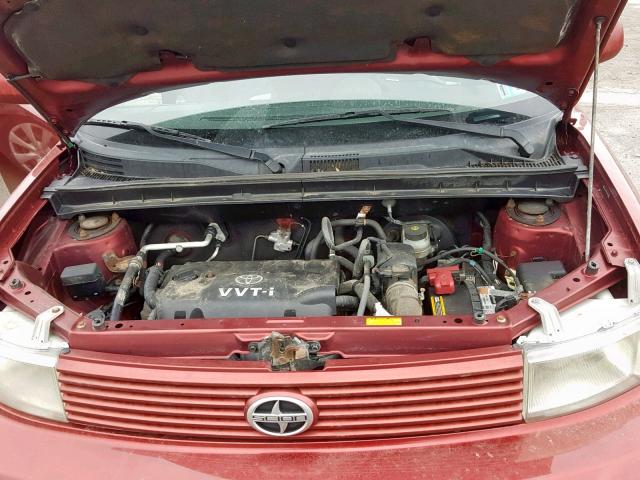 JTLKT324164064376 - 2006 TOYOTA SCION XB წითელი ფოტო 7