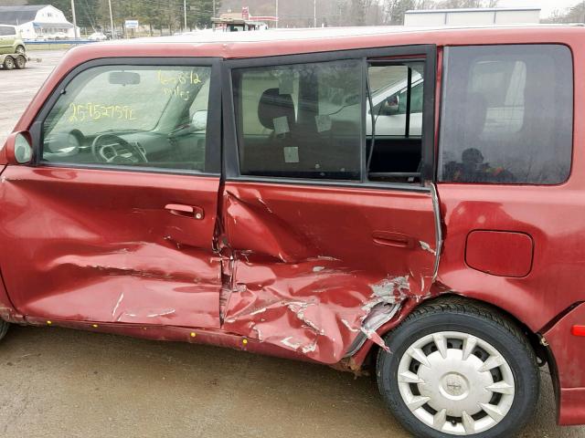 JTLKT324164064376 - 2006 TOYOTA SCION XB წითელი ფოტო 9