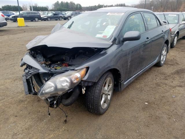 2T1BU4EE4CC876802 - 2012 TOYOTA COROLLA BASE  photo 2