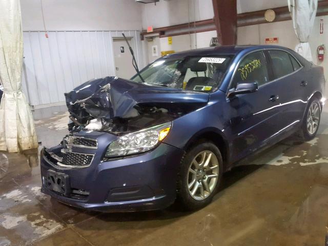 1G11C5SA2DF341703 - 2013 CHEVROLET MALIBU 1LT BLUE photo 2