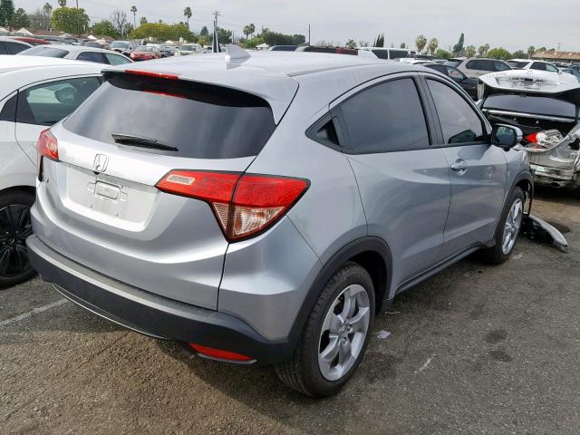 3CZRU5H5XHM710745 - 2017 HONDA HR-V EX SILVER photo 4