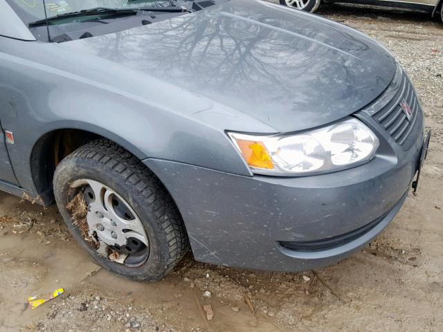 1G8AJ52F75Z138096 - 2005 SATURN ION LEVEL GRAY photo 9