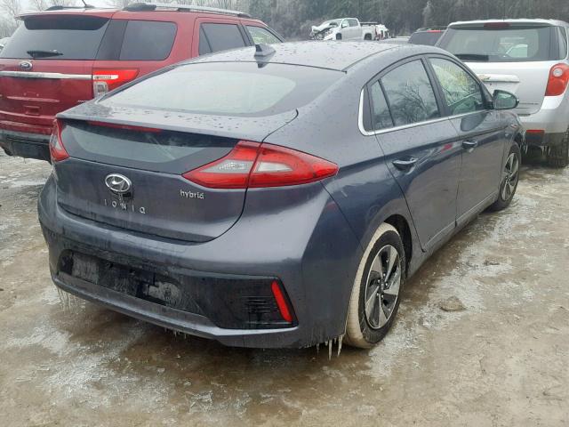 KMHC75LCXKU119449 - 2019 HYUNDAI IONIQ SEL GRAY photo 4