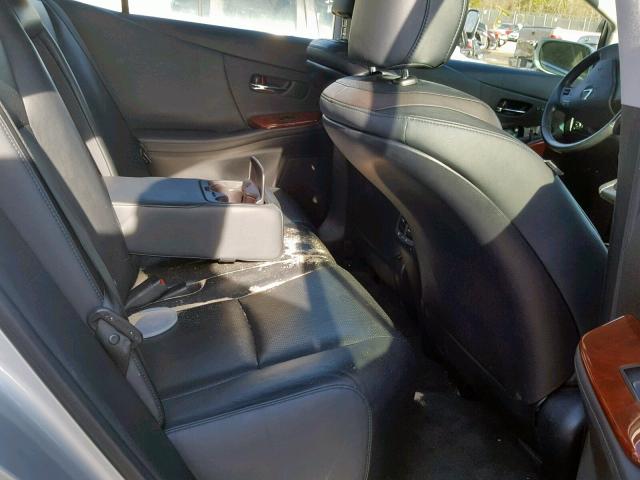 JTHBB1BA0A2011907 - 2010 LEXUS HS 250H SILVER photo 6