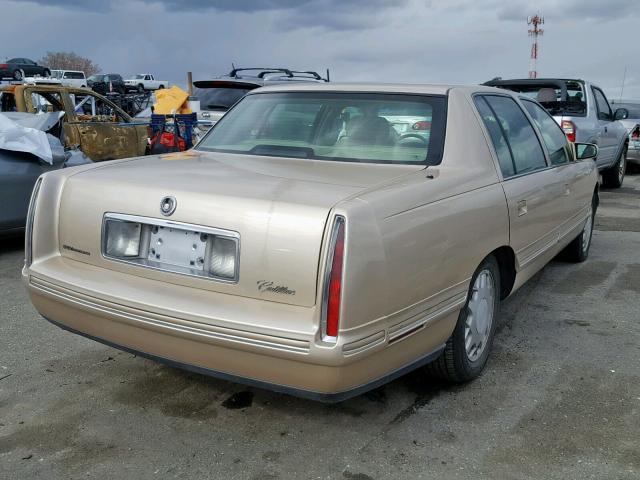 1G6KF5494VU291232 - 1997 CADILLAC DEVILLE CO GOLD photo 4