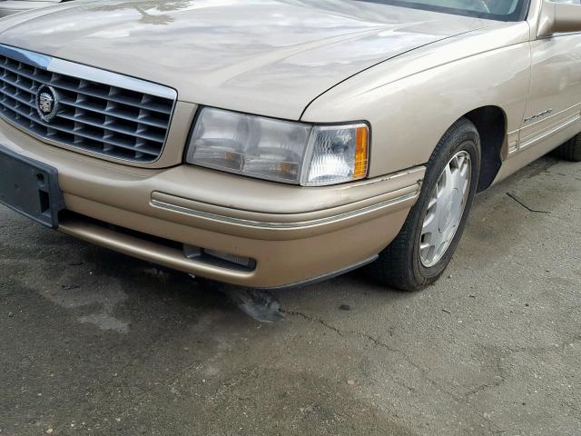 1G6KF5494VU291232 - 1997 CADILLAC DEVILLE CO GOLD photo 9