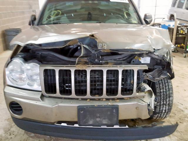 1J4GR48K25C723656 - 2005 JEEP GRAND CHER TAN photo 9