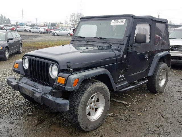 1J4FA29194P768744 - 2004 JEEP WRANGLER / BLACK photo 2