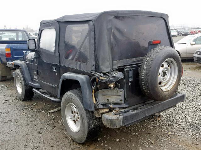 1J4FA29194P768744 - 2004 JEEP WRANGLER / BLACK photo 3