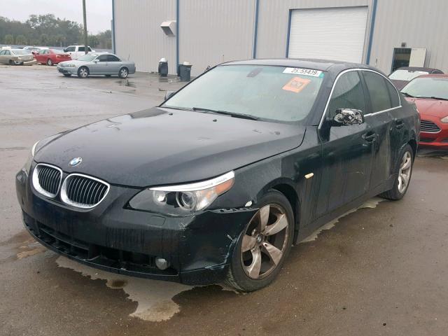 WBANE53556CK90283 - 2006 BMW 525 I BLACK photo 2