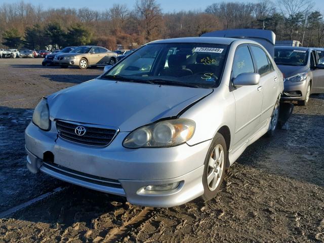 2T1BR32E35C473350 - 2005 TOYOTA COROLLA CE SILVER photo 2