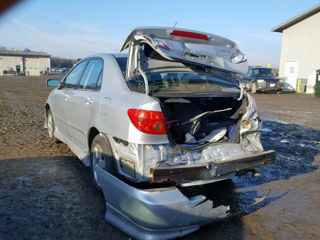 2T1BR32E35C473350 - 2005 TOYOTA COROLLA CE SILVER photo 3