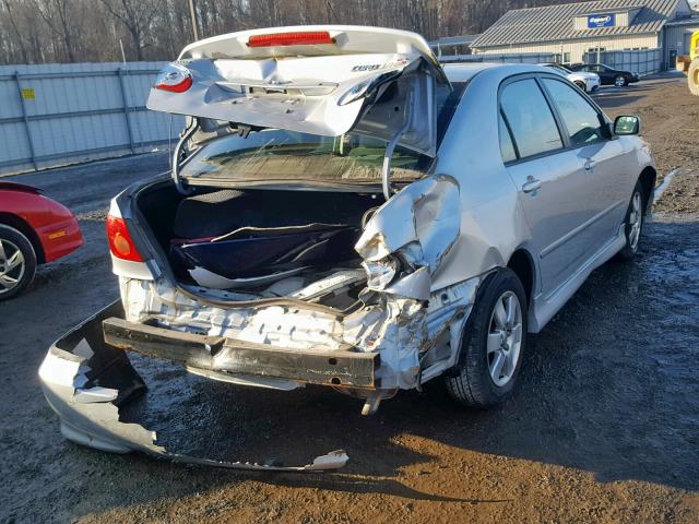 2T1BR32E35C473350 - 2005 TOYOTA COROLLA CE SILVER photo 4