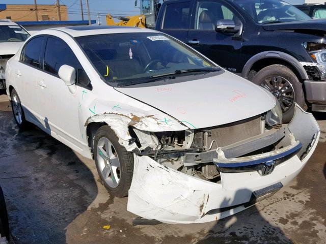 2HGFA16908H349672 - 2008 HONDA CIVIC EXL WHITE photo 1