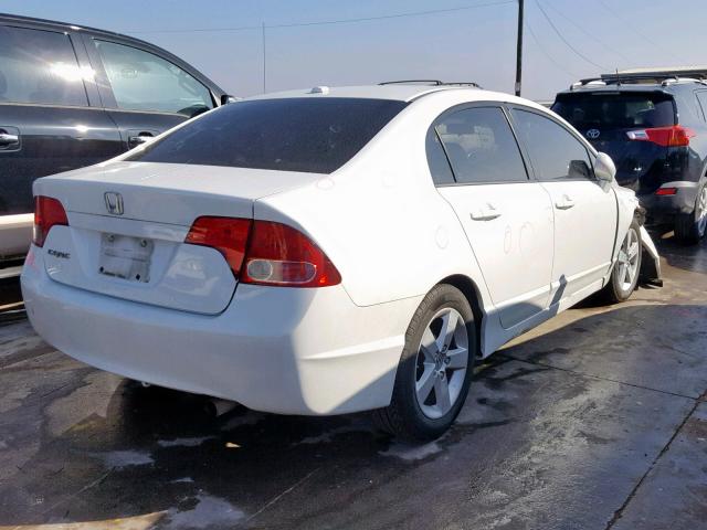 2HGFA16908H349672 - 2008 HONDA CIVIC EXL WHITE photo 4