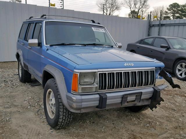 1J4FJ58S5NL217764 - 1992 JEEP CHEROKEE L BLUE photo 1