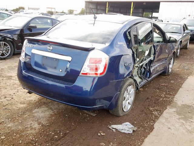 3N1AB6AP8BL608791 - 2011 NISSAN SENTRA 2.0 BLUE photo 4