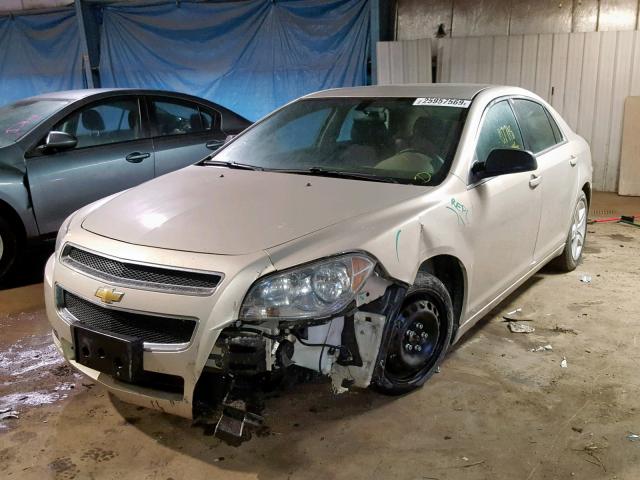 1G1ZA5E05AF289457 - 2010 CHEVROLET MALIBU LS GOLD photo 2