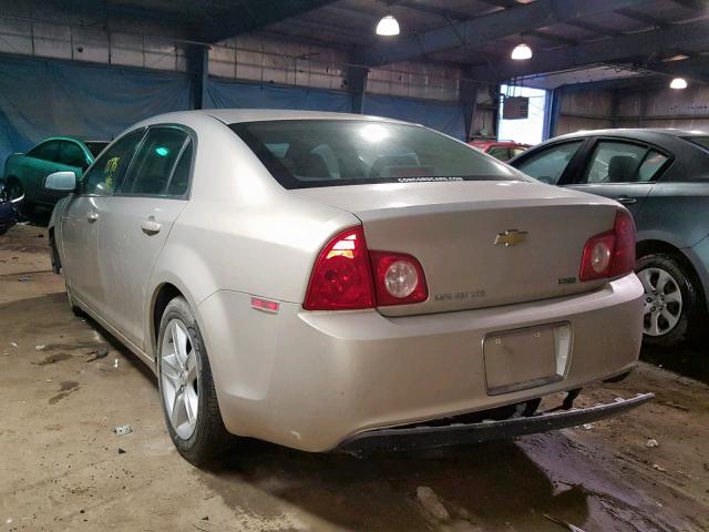 1G1ZA5E05AF289457 - 2010 CHEVROLET MALIBU LS GOLD photo 3