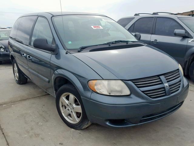 1D4GP45R85B430107 - 2005 DODGE CARAVAN SX TEAL photo 1