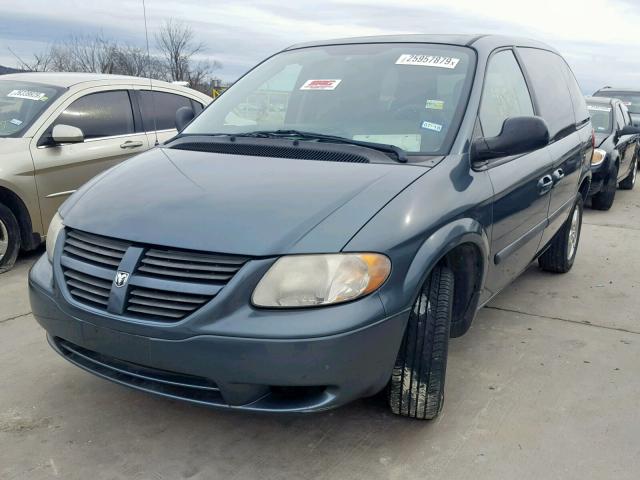 1D4GP45R85B430107 - 2005 DODGE CARAVAN SX TEAL photo 2