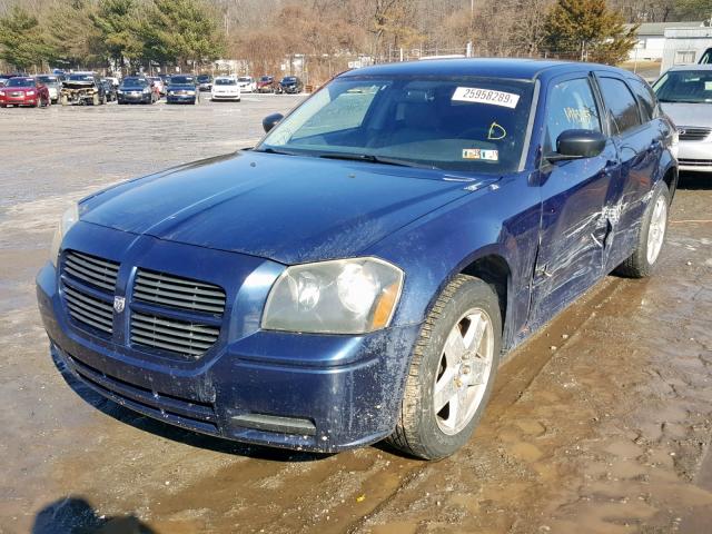 2D4GZ48V75H574760 - 2005 DODGE MAGNUM SXT BLUE photo 2