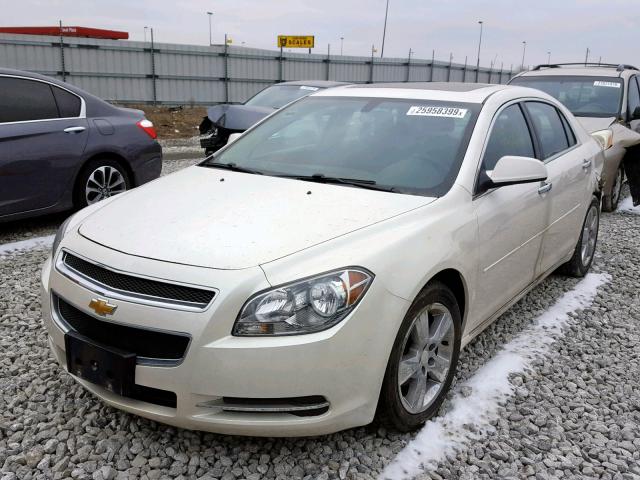 1G1ZD5EU2CF263461 - 2012 CHEVROLET MALIBU 2LT WHITE photo 2