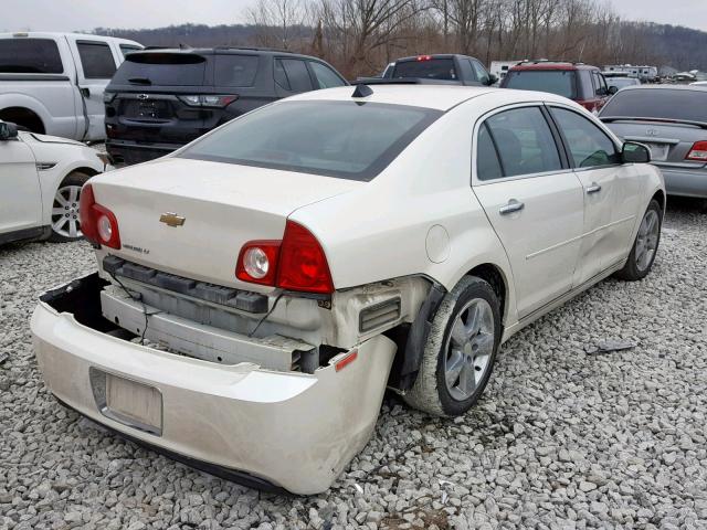 1G1ZD5EU2CF263461 - 2012 CHEVROLET MALIBU 2LT WHITE photo 4