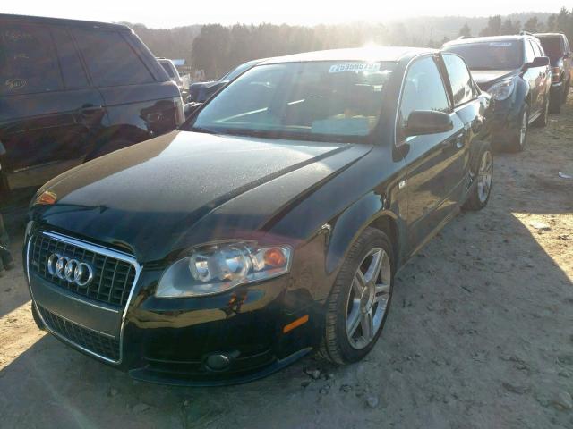 WAUAF78E48A073175 - 2008 AUDI A4 2.0T BLACK photo 2