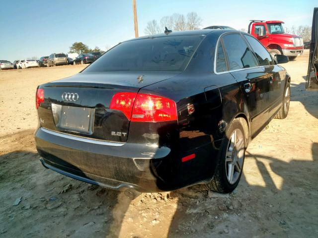 WAUAF78E48A073175 - 2008 AUDI A4 2.0T BLACK photo 4