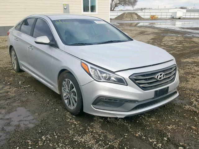 5NPE34AF9FH044209 - 2015 HYUNDAI SONATA SPO SILVER photo 1