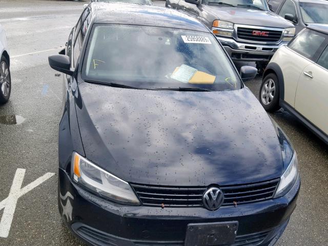3VW2K7AJ4EM357170 - 2014 VOLKSWAGEN JETTA BASE BLACK photo 9