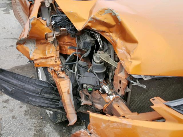 JHMGE884X9S009486 - 2009 HONDA FIT SPORT ORANGE photo 9