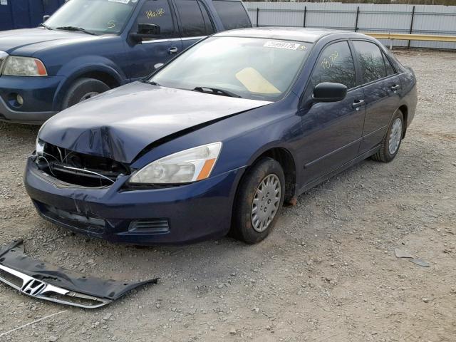 JHMCM56147C013064 - 2007 HONDA ACCORD VAL BLUE photo 2