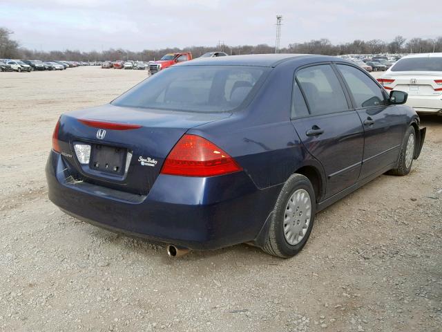 JHMCM56147C013064 - 2007 HONDA ACCORD VAL BLUE photo 4