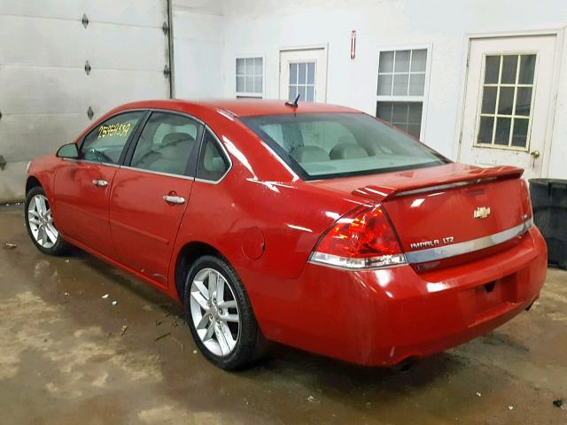 2G1WU583389282090 - 2008 CHEVROLET IMPALA LTZ RED photo 3