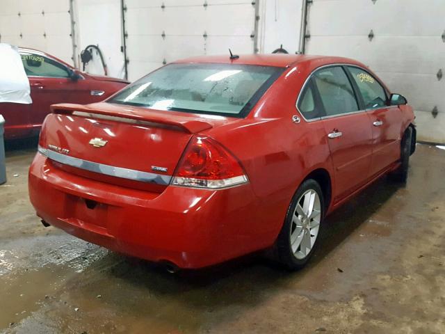 2G1WU583389282090 - 2008 CHEVROLET IMPALA LTZ RED photo 4