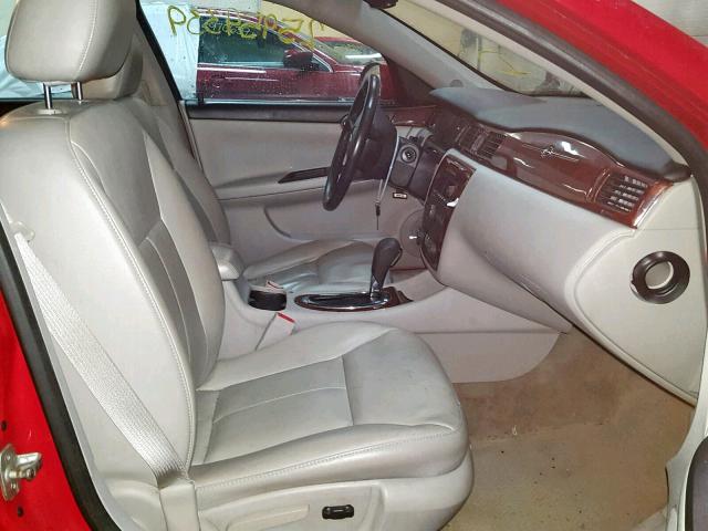 2G1WU583389282090 - 2008 CHEVROLET IMPALA LTZ RED photo 5