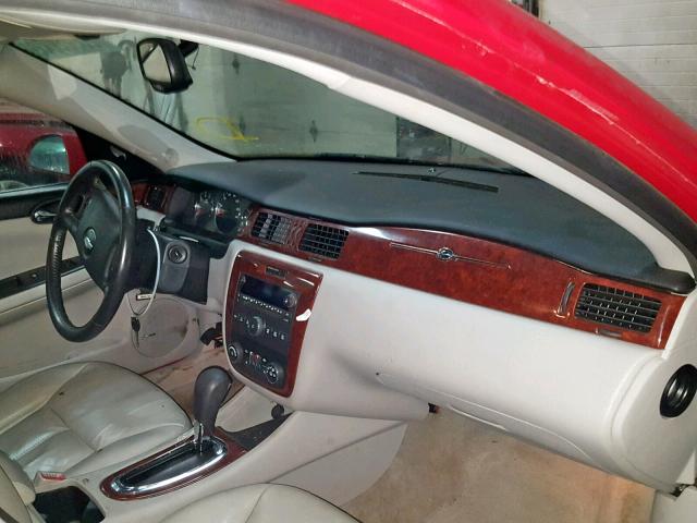 2G1WU583389282090 - 2008 CHEVROLET IMPALA LTZ RED photo 9