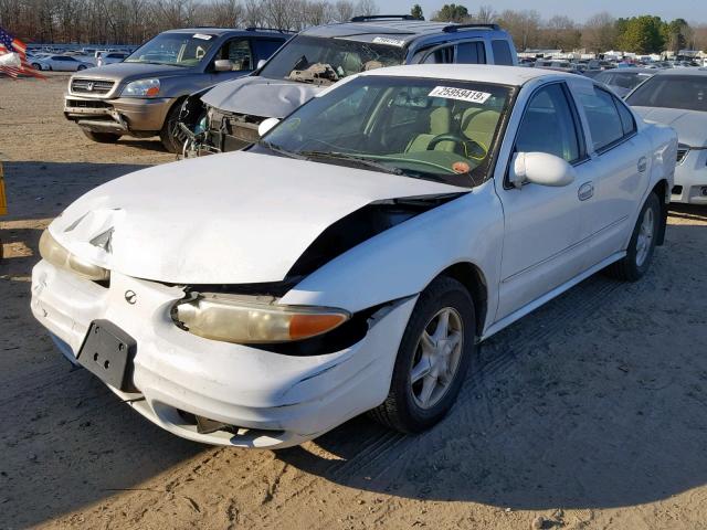 1G3NL52E9YC324366 - 2000 OLDSMOBILE ALERO GL WHITE photo 2