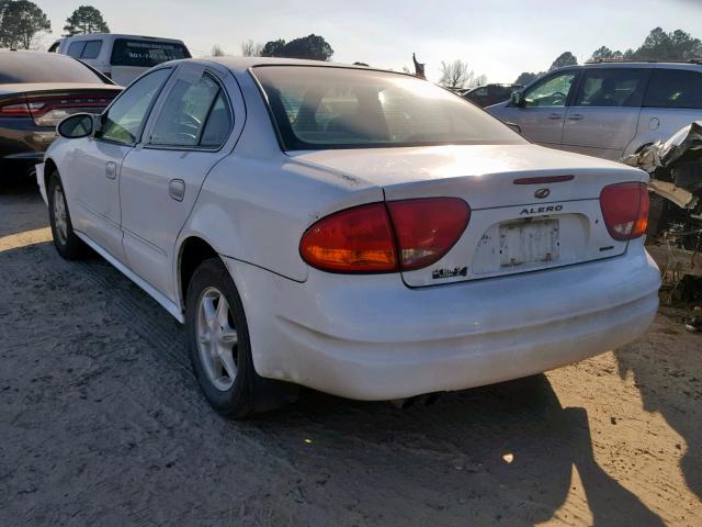 1G3NL52E9YC324366 - 2000 OLDSMOBILE ALERO GL WHITE photo 3