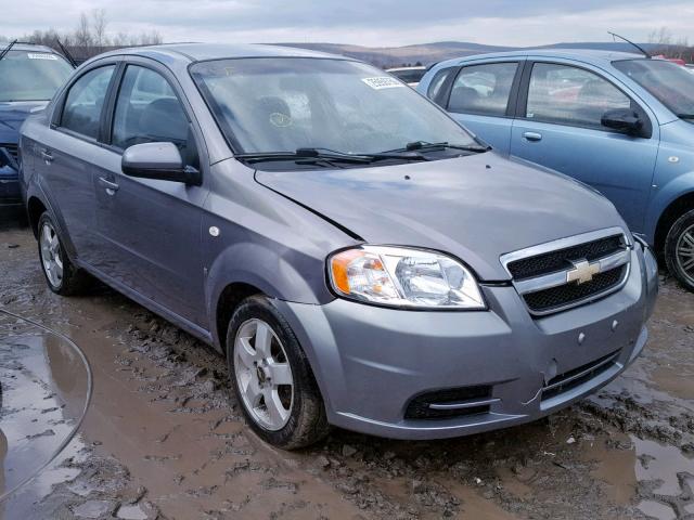 KL1TG56627B149761 - 2007 CHEVROLET AVEO LT GRAY photo 1