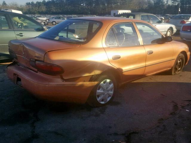 1Y1SK5268VZ413865 - 1997 GEO PRIZM BASE ORANGE photo 4