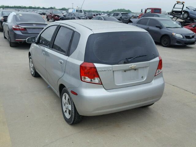 KL1TD62605B449249 - 2005 CHEVROLET AVEO BASE 灰色 照片 3
